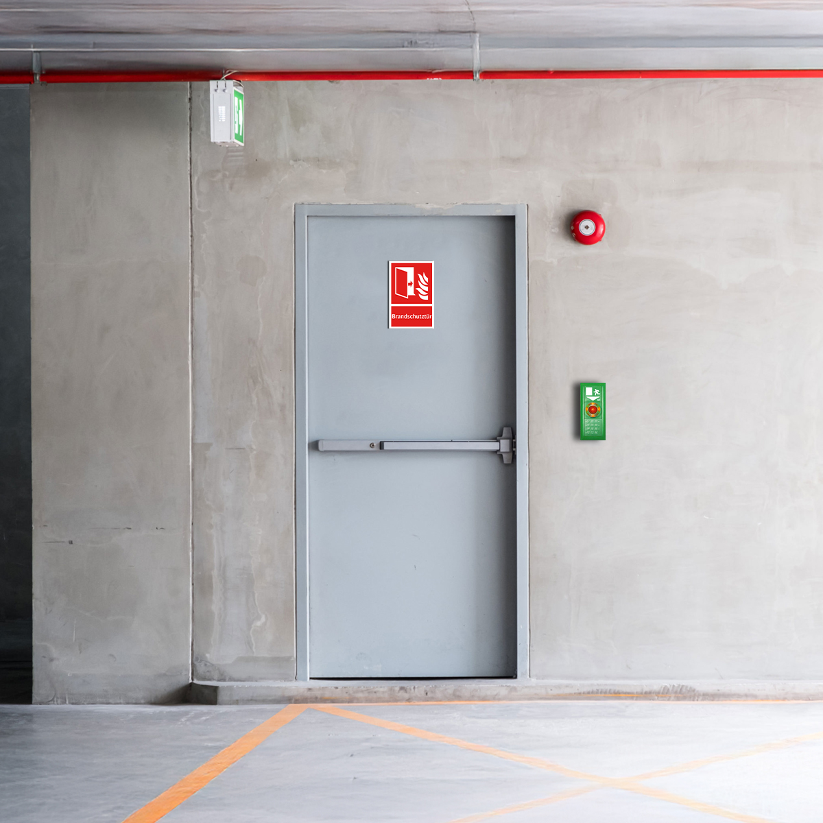 Brandschutz Notfallterminal Notfall Notausgang Zutrittskontrolle Brandschutztüren Dpelektronik