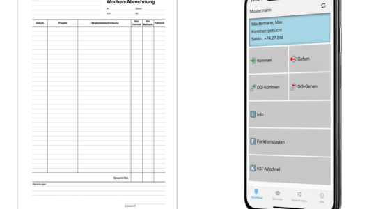 stundenzettel vorlage zeiterfassung app